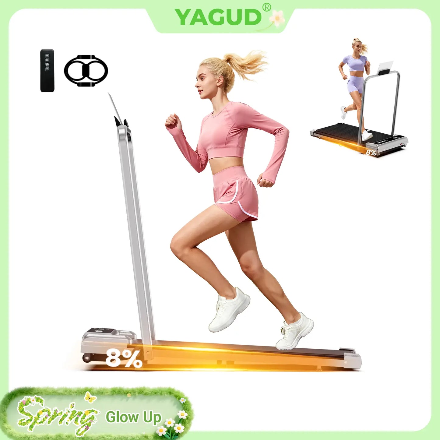 Yagud Under Desk Walking Pad with Remote